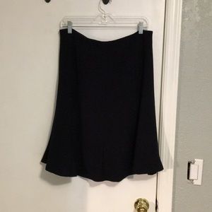 Dark blue pleated Ann Taylor skirt